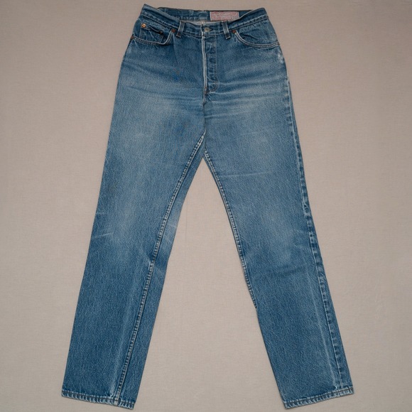 Denim - Vintage 70s 80s Womens Levis 501 Denim‎ Jeans 20501 0112 Size 15 30x33